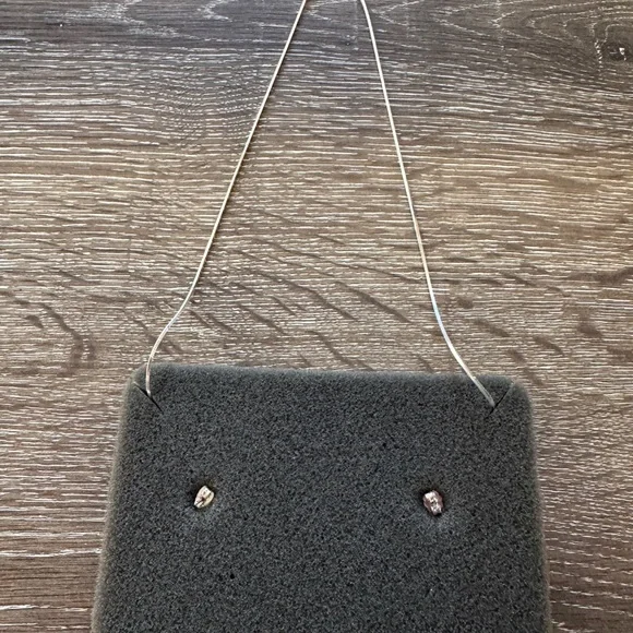 Montana Silversmiths Silver and Black Earrings - Picture 2 of 2